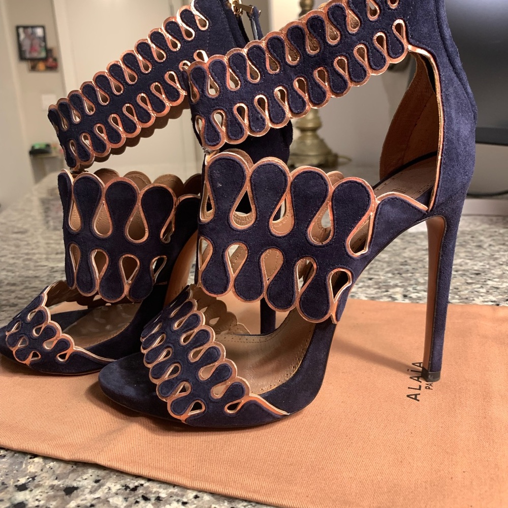 ALAÏA Suede Sandals Size: 8 | IT 38